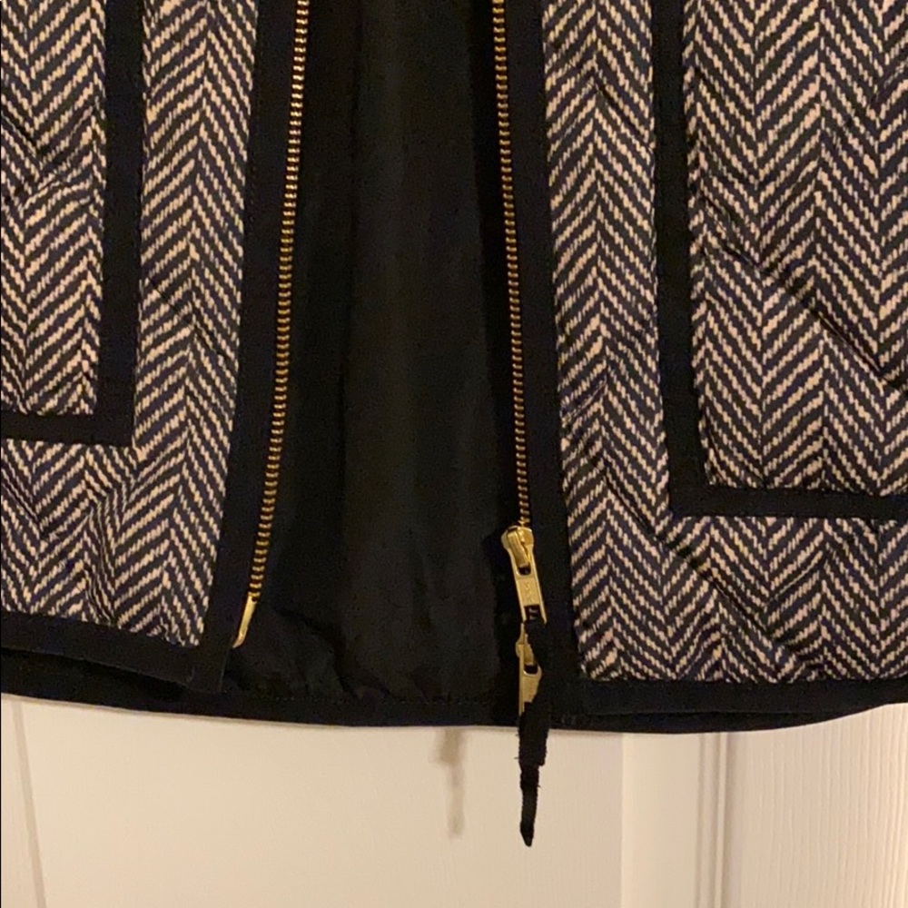 J. Crew Houndstooth Black Vest - Picture 6 of 8